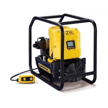 ENERPAC Electric Hydraulic Torque Wrench Pump, Lcd Display, 60 CuInMin Oil Flow At 10,000 Psi, 115V For ZE4208TB-QHR